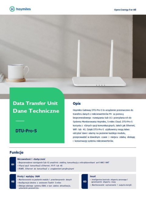 HOYMILES Moduł monitoringu DTU PRO-S 4G LTE HOYMILES Moduł monitoringu DTU PRO-S 4G LTE