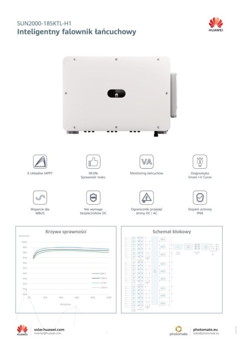 HUAWEI SUN 2000-185KTL-H1 HUAWEI SUN 2000-185KTL-H1