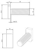 Śruba Młoteczkowa (Teowa) A2 M10*20mm