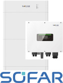 Zestaw: SOFAR Inwerter hybrydowy HYD5KTL-3PH , Magazyn energii Sofar 10kWh BTS E10-DS5