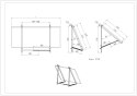 Balkonowa konstrukcja z podwójną regulacją do montażu paneli słonecznych 20°-50° (TYP1)