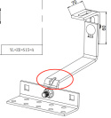 Uchwyt hakowy podwójnie regulowany Vario L=150mm (wzmocniony)