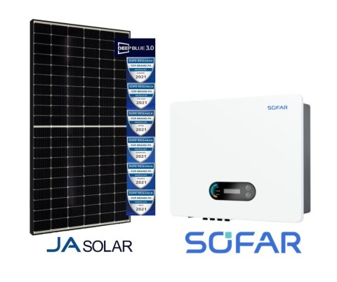 Zestaw 4,98 kW SOFAR 5.5KTL-X-G3 + 12* JA SOLAR 415W MR Czarna rama