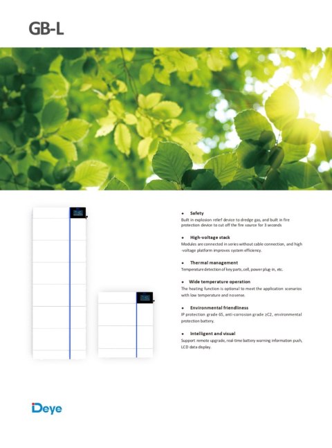 DEYE Energiespeicher HV Batterie GB-L 4.09kWh (Hochspannung) DEYE Energiespeicher HV Batterie GB-L 4.09kWh (Hochspannung)