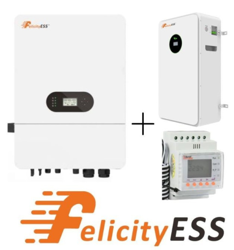 Felicity: Zestaw Inwerter hybrydowy T-REX-10KLP3G01 + FLA48250 12,5kWh + Smart Meter (niskonapięciowy) Felicity: Zestaw Inwerter hybrydowy T-REX-10KLP3G01 + FLA48250 12,5kWh + Smart Meter (niskonapięciowy)