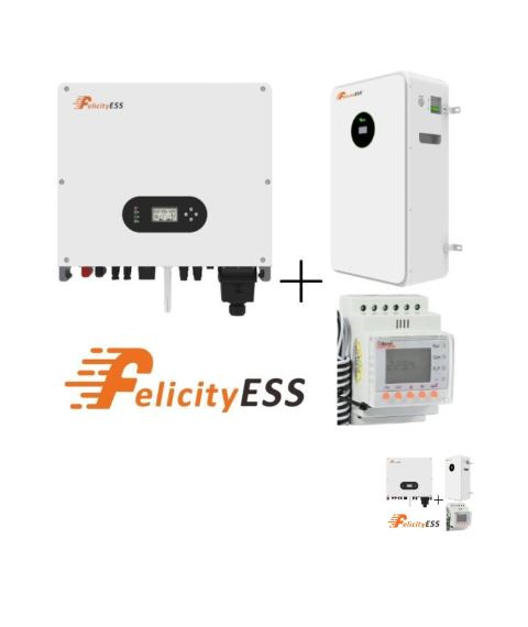 Felicity Set: Hybrid-Wechselrichter T-REX-6KLP1G01 + Batterie FLA48200 10,5kWh + Smart Meter (Niederspannung) Felicity Set: Hybrid-Wechselrichter T-REX-6KLP1G01 + Batterie FLA48200 10,5kWh + Smart Meter (Niederspannung)