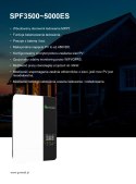 GROWATT Falownik Off-grid SPF 3500ES, 48VDC MPPT 80A, WiFi