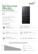 JINKO JKM630N-78HL4-BDV BIFACIAL 630W JK03M (Tiger neo N-Type) JINKO JKM630N-78HL4-BDV BIFACIAL 630W JK03M (Tiger neo N-Type)