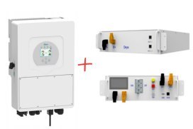 DEYE: Zestaw Inwerter hybrydowy SUN-8K-SG01HP3 + Bateria BOS-G PRO 20.48kWh + Jednostka sterująca HVB750V/100A-EU (wysokonapięc