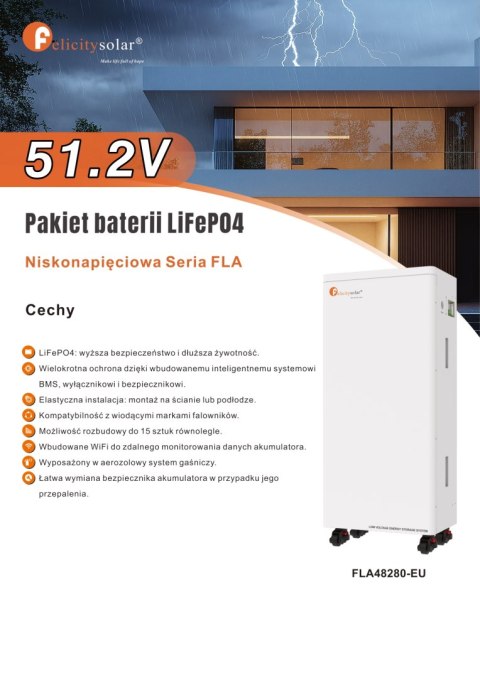Felicity Battery FLA48280-EU 14.3kWh 51.2V (IP21) (non-voltage)