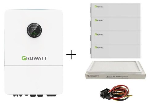 GROWATT Set: WIT-15K-X-HU 3-phase hybrid inverter+Battery 20kWh+base+cables GROWATT Set: WIT-15K-X-HU 3-phase hybrid inverter+Battery 20kWh+base+cables