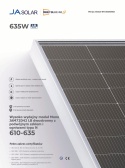 JA SOLAR JAM72D42-635W LB BIFACIAL(N-Type) MC4-EVO2