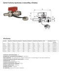 3/4'' drain ball valve with gasket
