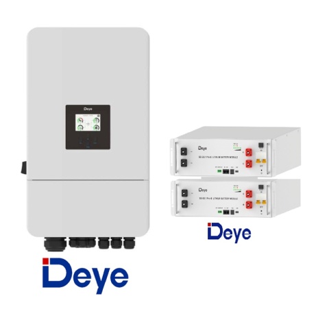 DEYE: SUN-6K-SG05LP3 Hybrid-Wechselrichter-Set + SE-G5.1-Pro-B 10,24 kWh Batterie (Niederspannung)