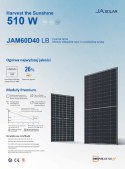 JA SOLAR JAM60D40 BIFACIAL 510W LB Black MC4 frame (N-Type)