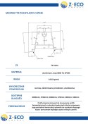Mostek Trapezowy pochylony Wys=70mm L:470mm bez EPDM