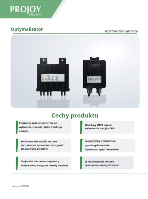 PROJOY Optymalizator PEOP1200(2*600W)
