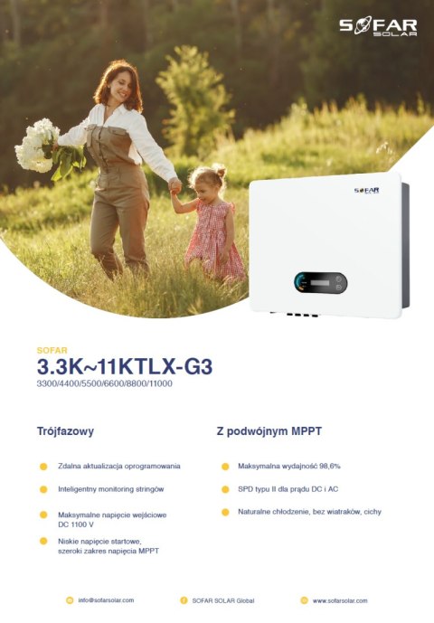 SOFAR 5.5KTL-X THREE-PHASE 2XMPPT SOFAR 5.5KTL-X THREE-PHASE 2XMPPT
