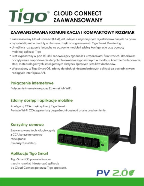 TIGO: Cloud connect advanced, TAP (DIN RAIL) TIGO: Cloud connect advanced, TAP (DIN RAIL)