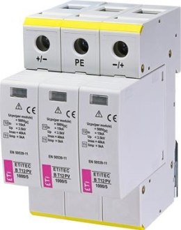 ETITEC EM Surge arrester for PV systems T1 T2 (B and C) 1100/6.25 Y