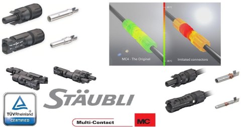 MULTI-CONTACT Konektor MC4-EVO wtyk + gniazdo 4-6MM2 MULTI-CONTACT Konektor MC4-EVO wtyk + gniazdo 4-6MM2