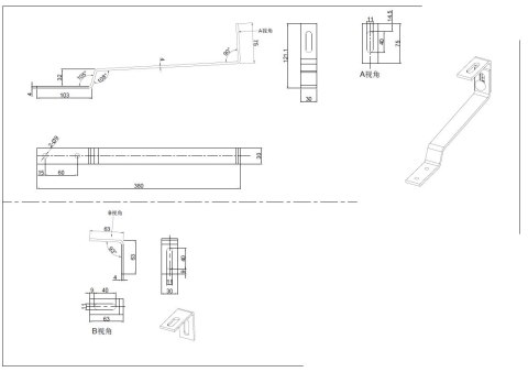 Uchwyt hakowy L regulowany - 380*30*4 mm (dachówka karpiówka) Uchwyt hakowy L regulowany - 380*30*4 mm (dachówka karpiówka)